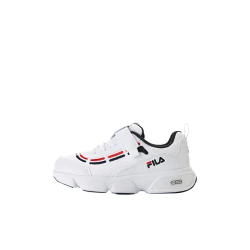 FILA KIDS Cushioning Wear-Resistant Mid-Top Kids' Running Shoes Group White Kids'