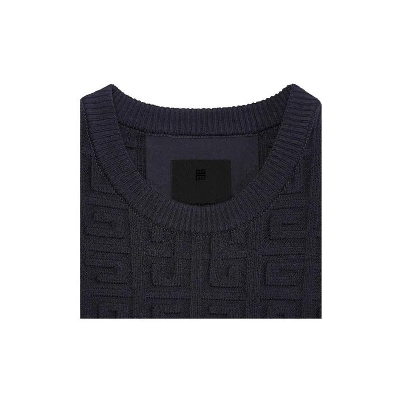 Givenchy Textured All Over 4G Crewneck Sweater-4
