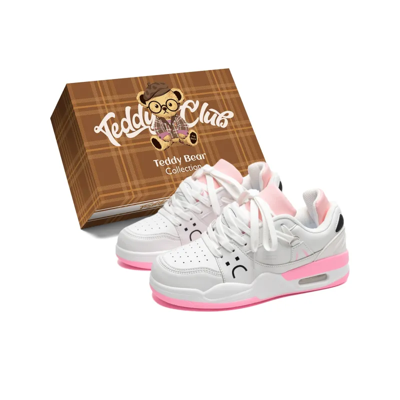 Teddy Bear Collection Slip Resistant Abrasion Resistant Lightweight Breathable Low Top Skateboard Shoes Unisex-12