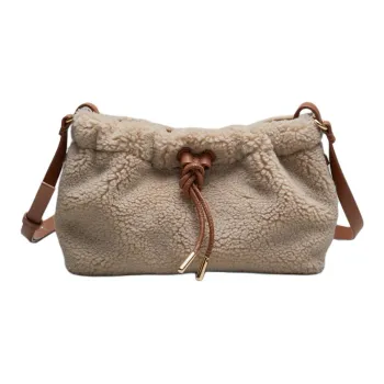 Other Stories Leather Shoulder Bag Women's Light Brown