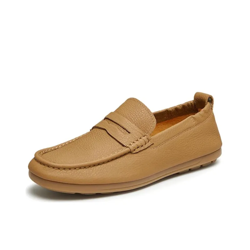 TATA Loafers Men Solid Color-1