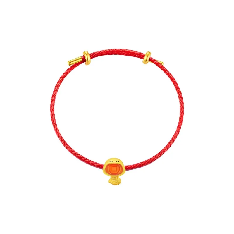 XIFULI Money Coin Swallowing Snake Sycee Snake Solid Gold 999 Priced In Gram Gold Bracelet Unisex-1