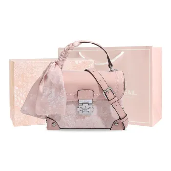MISS GAIL Artificial Leather Shoulder Bag, Crossbody Bag, Handbag Regular Women's Pink/Gray