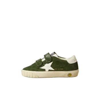 Golden Goose Old School Low Top Kids' Skateboarding Shoes Olive Green Kids'