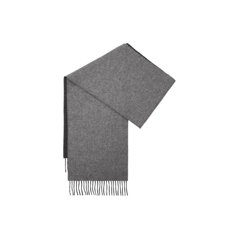 LOEWE Wool Knit Scarves Women's Black/Gray-1