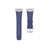 Blue/Stainless Steel Fluoroelastomer Strap
