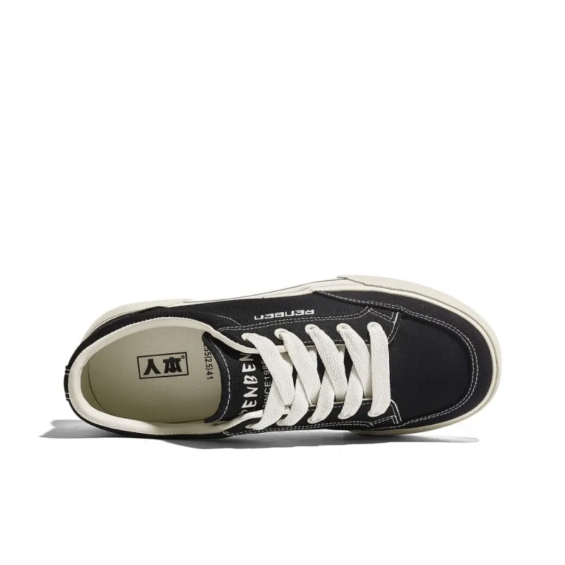 RENBEN Lightweight Wear resistant And Non slip Low Top Canvas Shoes Unisex-3