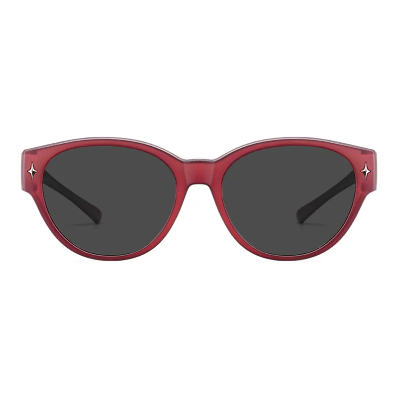Wood Premium TR/Memory Plastic Round Sunglasses Unisex-2