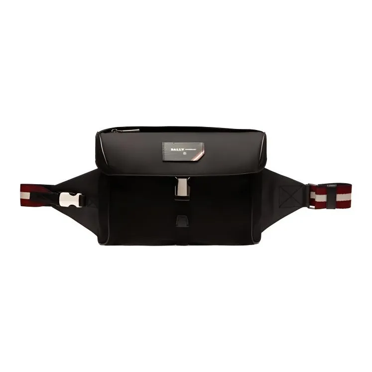 BALLY Nylon Crossbody Bag Men's Black-3