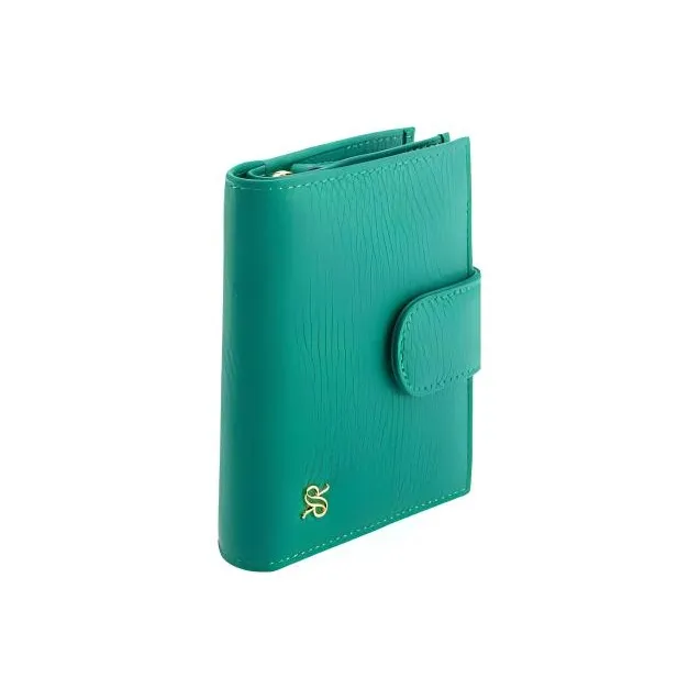 RAPPORT Textured Leather Coin Purse Regular Women's Green-0