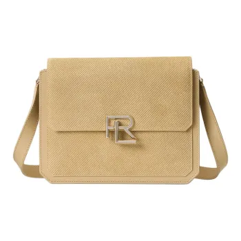 Ralph Lauren Calfskin Shoulder Bag Crossbody Bag Women's Khaki
