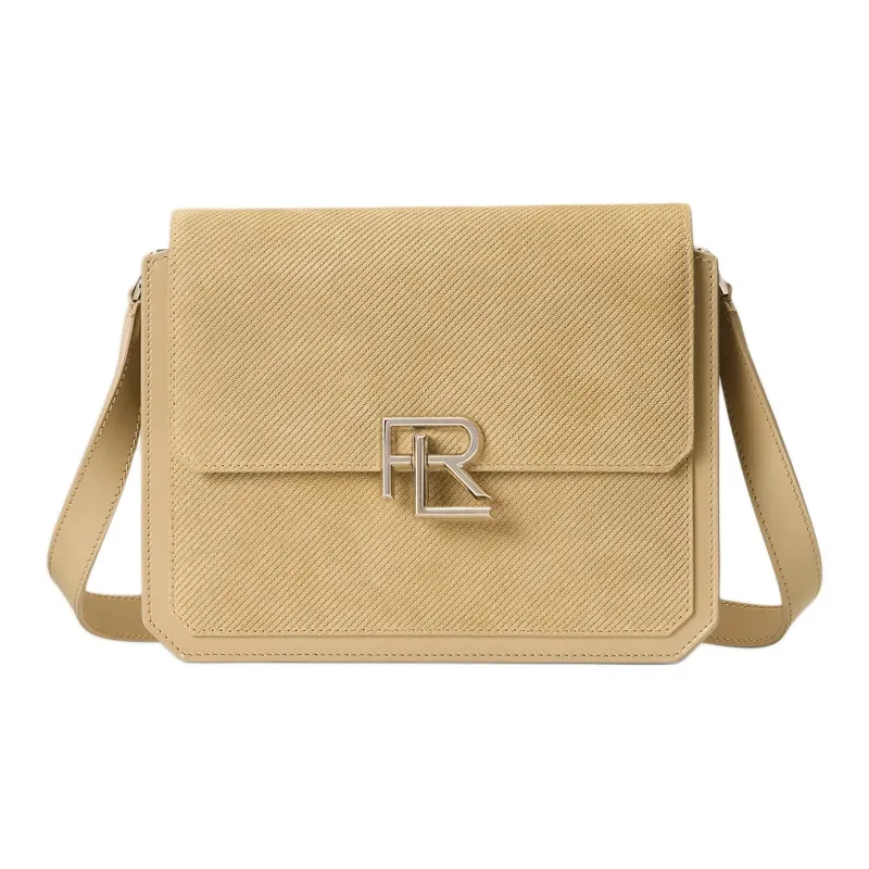Ralph Lauren Calfskin Shoulder Bag Crossbody Bag Women's Khaki-0