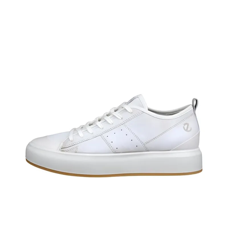 Ecco Wear resistant And Lightweight Low Top Skateboard Shoes Men's White-0