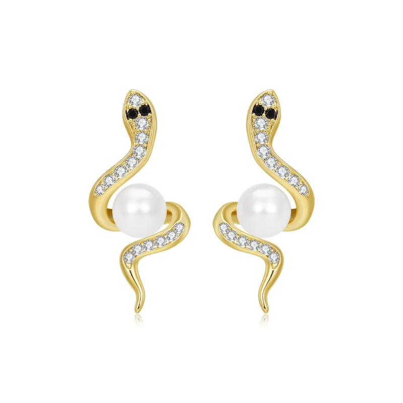 Lady Go S925 Silver Stud Earrings Women's-0