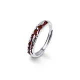 "Intense" Irregular Flame Ring-Men's
