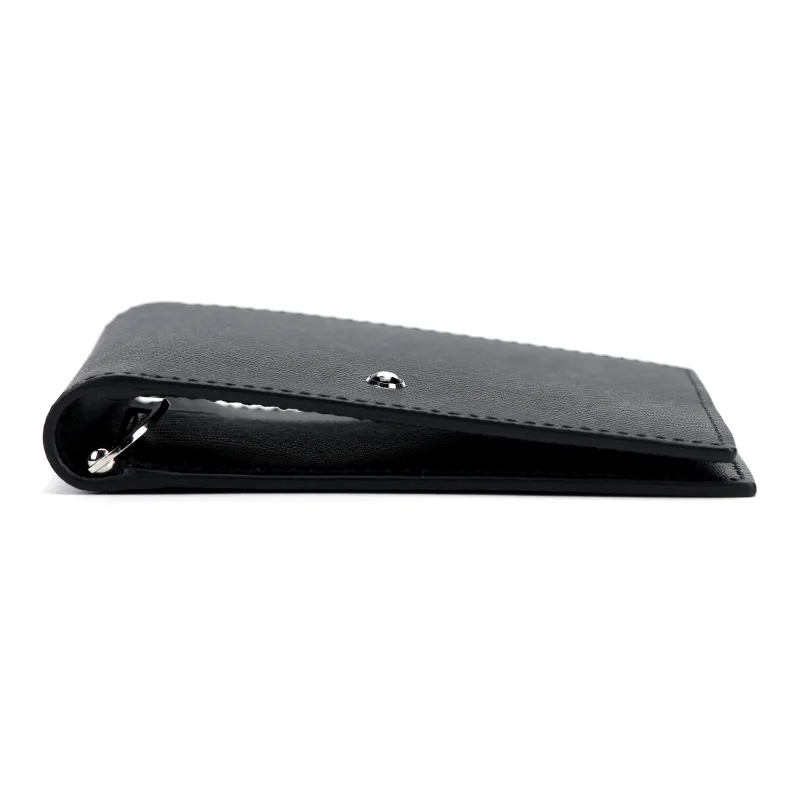 MONTBLANC Full grain Calf Leather Wallet Men's Black-5