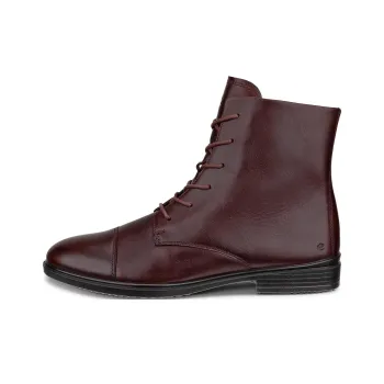 Ecco Touch 15 Short Martin Boot 1.5cm Women's Burgundy
