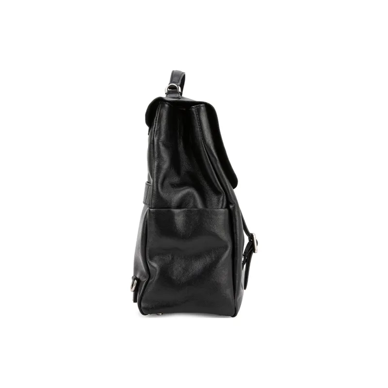 VENOF Top Grain Cow Leather Backpack Large Size Women's Vegetable Tanned Black/Vegetable Tanned Coffee-7