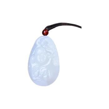 Jing Ruyu Hetian Jade Necklaces White Jade Unisex