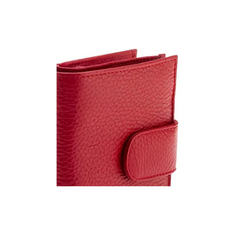 RAPPORT Textured Leather Coin Purse Regular Women's Red-3