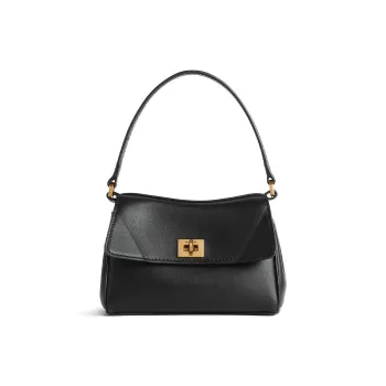 Balenciaga Rodeo Calfskin One Shoulder Handbags Nano Women's Black