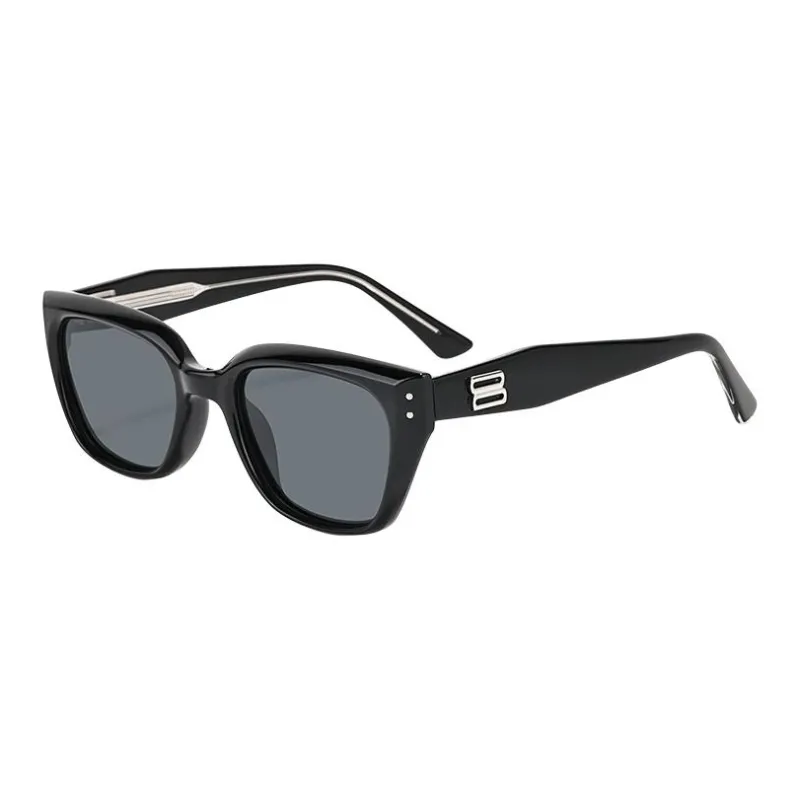 Sagawa Plate Frame Square Sunglasses Unisex-1