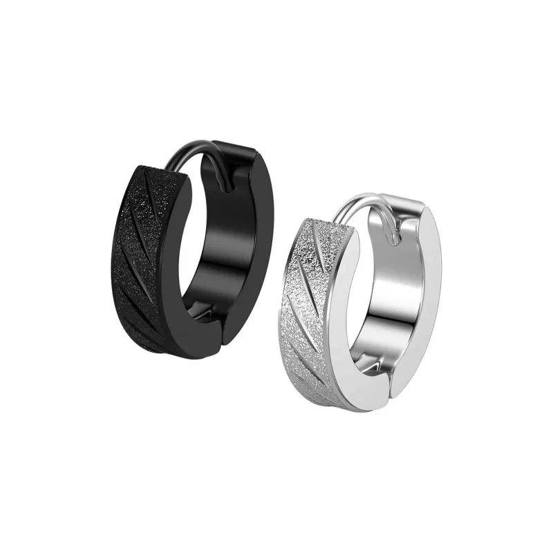ZWU Titanium Steel Earrings Unisex-7