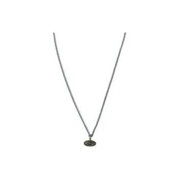 Vivienne Westwood Brass, Crystal Necklaces Men's Silver/Cognac