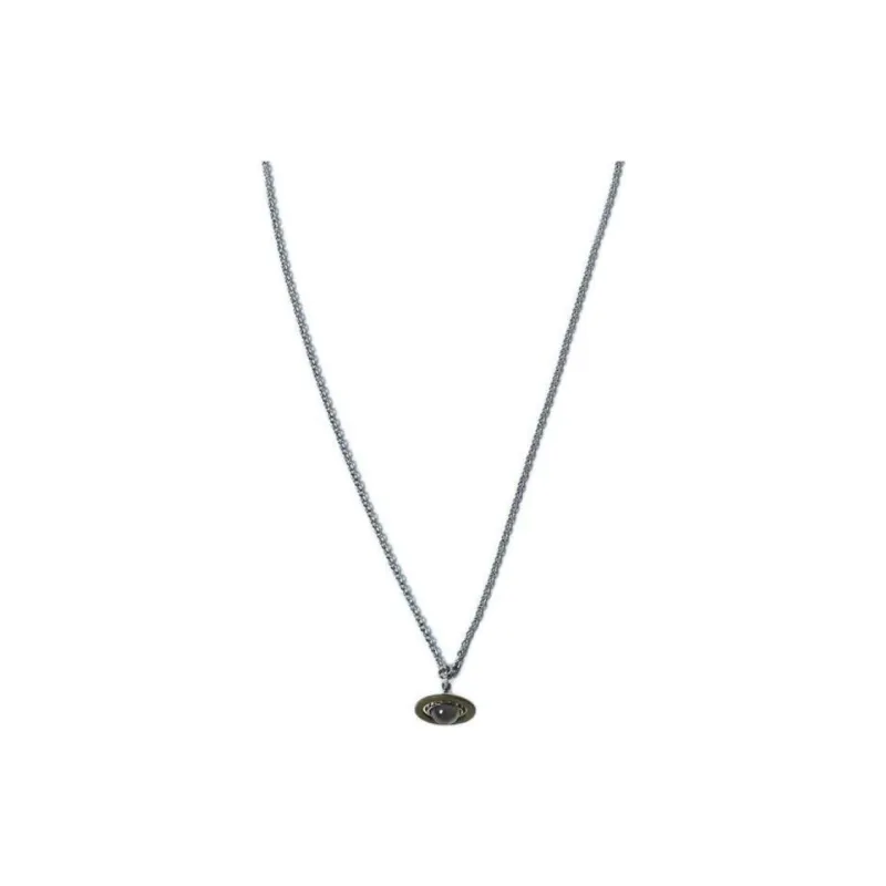 Vivienne Westwood Brass, Crystal Necklaces Men's Silver/Cognac-0