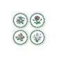 Floral Garden Collection Round Coaster 4 Pcs Set