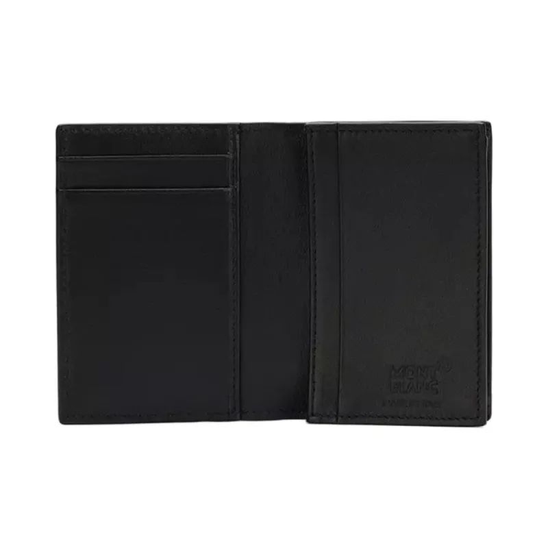 MONTBLANC Leather Business Card Holder Keychain Set Gift Box Set Trumpets Men's Black-3