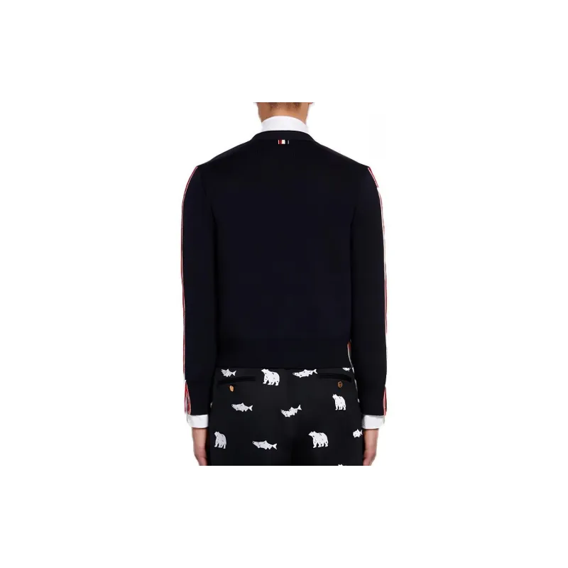 THOM BROWNE· SS21 Sweater Men's Blue Black-1