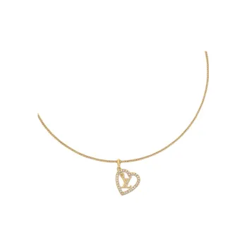 LOUIS VUITTON My Lv Heart Necklace