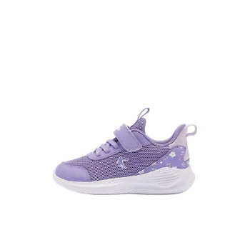 QIAODAN Anti Slip Wear Resistant Low Top Kids' Running Shoes Purple Children Aged 3 7 Years Old