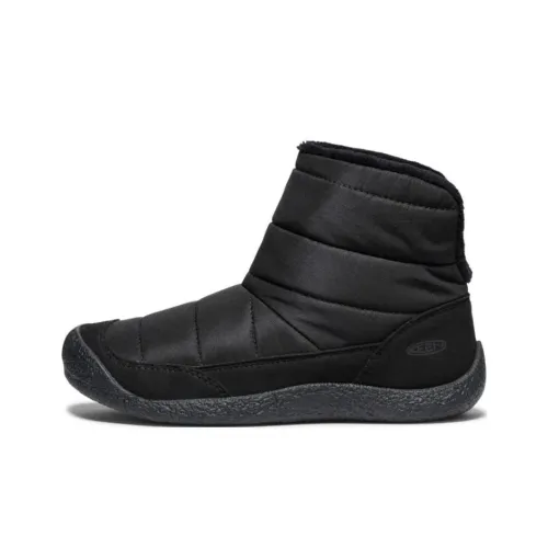 KEEN Hauser Abrasion-Resistant Slip-Resistant Short Snow Boots Women's Black