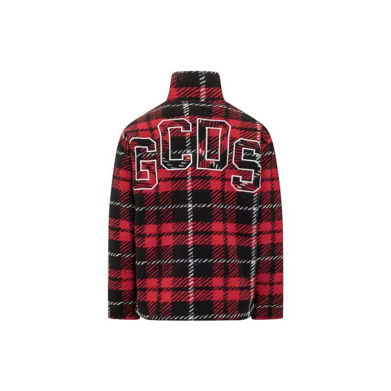 GCDS Checked High Neck Bomber Jacket-1
