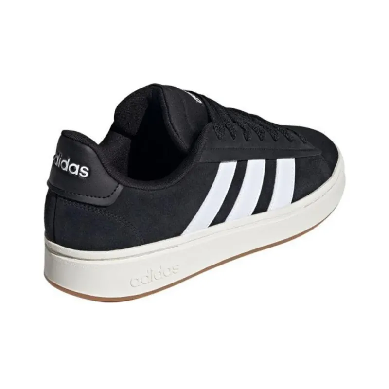 Adidas GRAND COURT ALPHA Anti Slip Wear Resistant Low Top Skateboard Shoes Men's Black-3