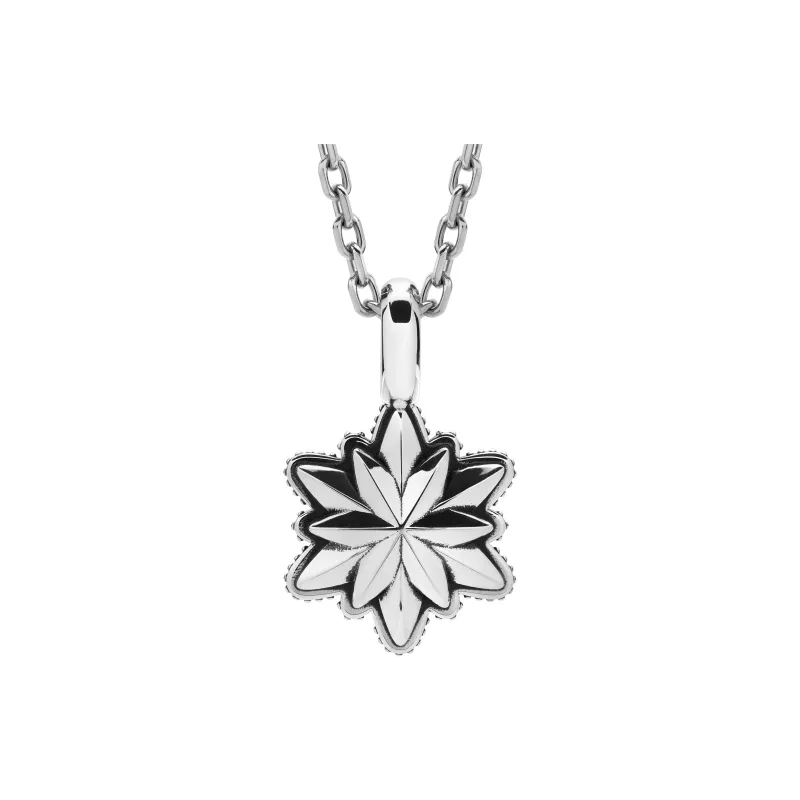 ROCK&RIDE 925 Sterling Silver With White Zircon Inlaid Charm/Pendant Unisex-1