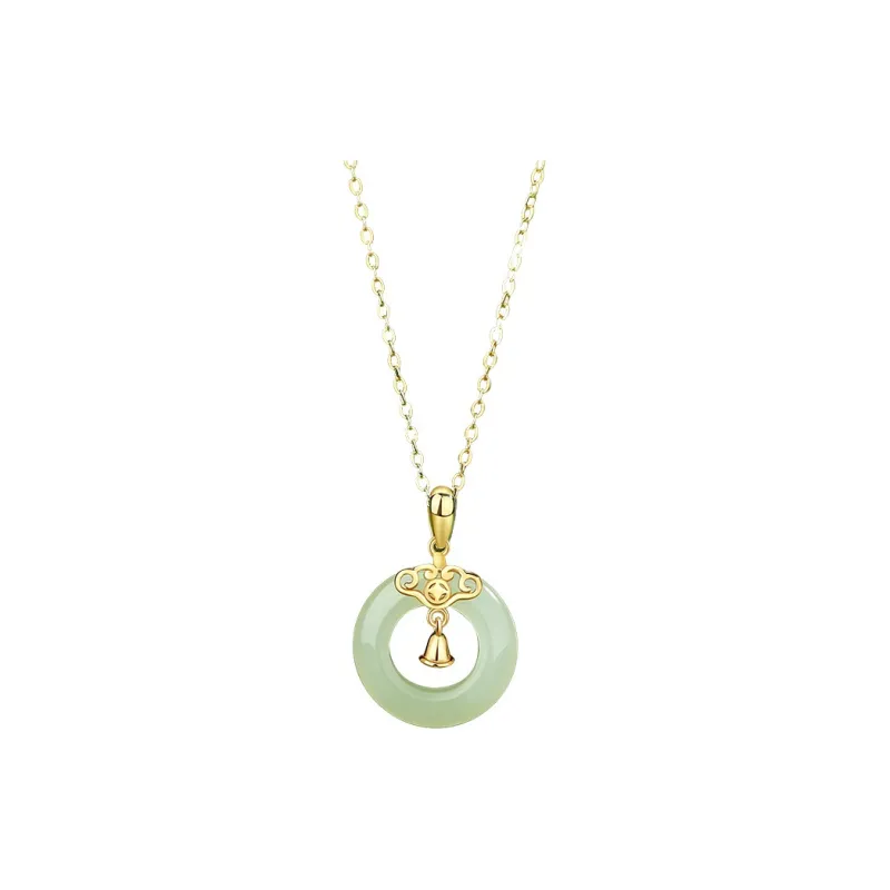 Andaozi Hetian Jade Necklaces Pale Greenish White Jade Unisex-0