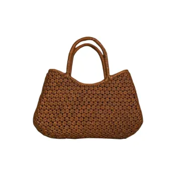 HUZISYOKUNINN Grapevine Handbag Medium Size Women's Brown TZR2411-21