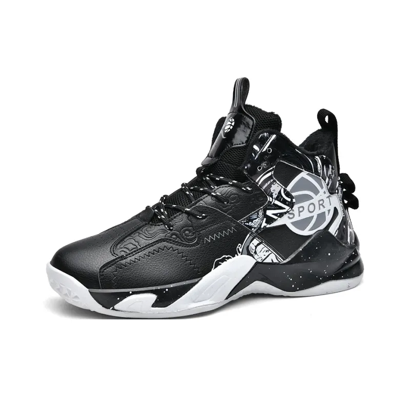 SOURCE Cushioning Anti Slip Wear Resistant Coverage Lightweight Rebound High Top Basketball Shoes Unisex-8