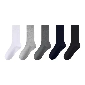 H YXIANG Knee High Socks Men's 5 Pack