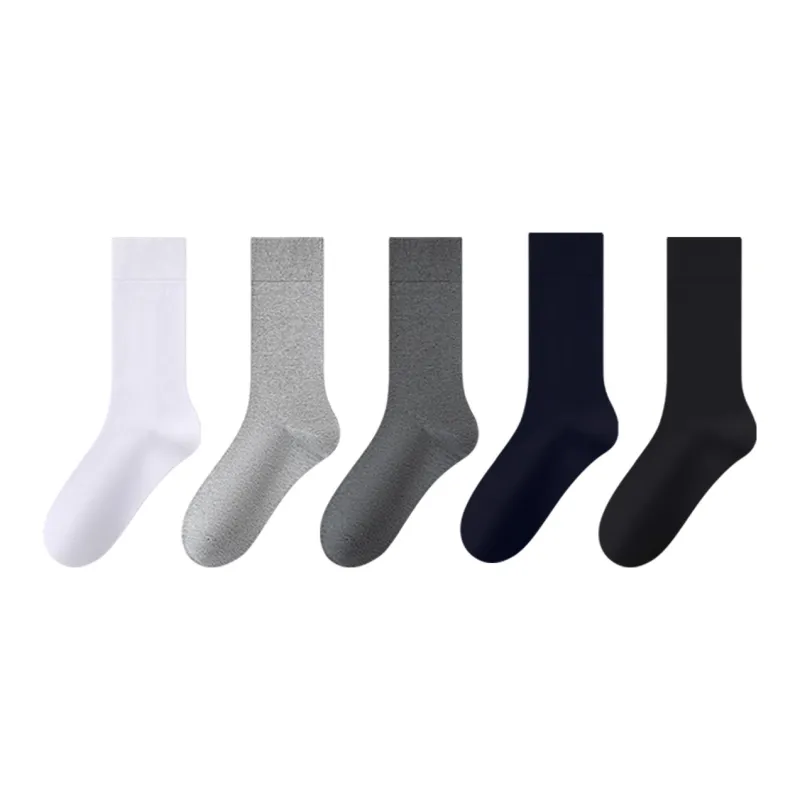 H YXIANG Knee High Socks Men's 5 Pack-0