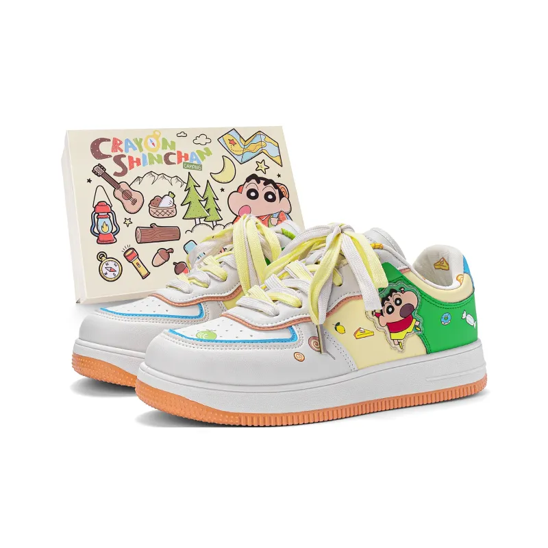 Crayon Shinchan Low Top Skateboard Shoes Unisex-14