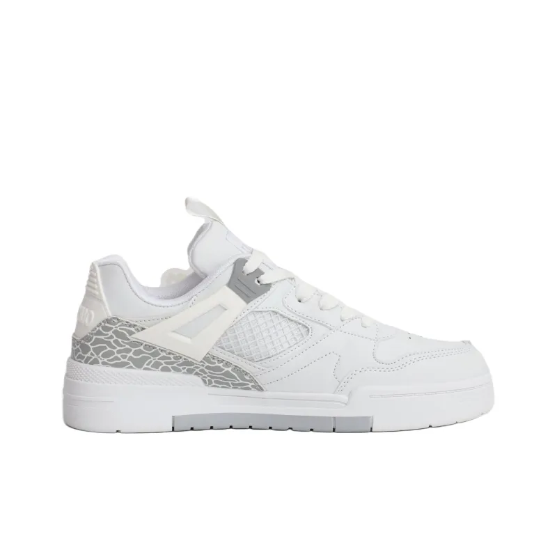 PAIN OR PLEASURE Kids' Skateboarding Shoes White Gray Teenagers-1