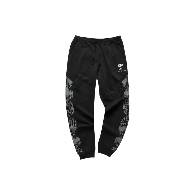 FILA x Staplepigeon Knitted Sports Pants Men's Jet Black-0