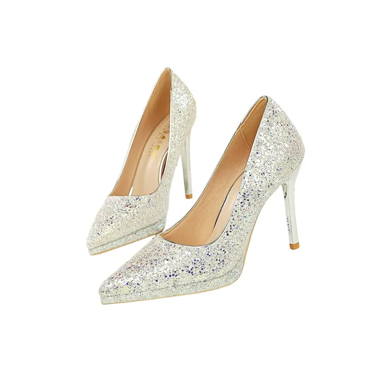 QITUMAUL Slim Heel High Heels 11cm Women's-5