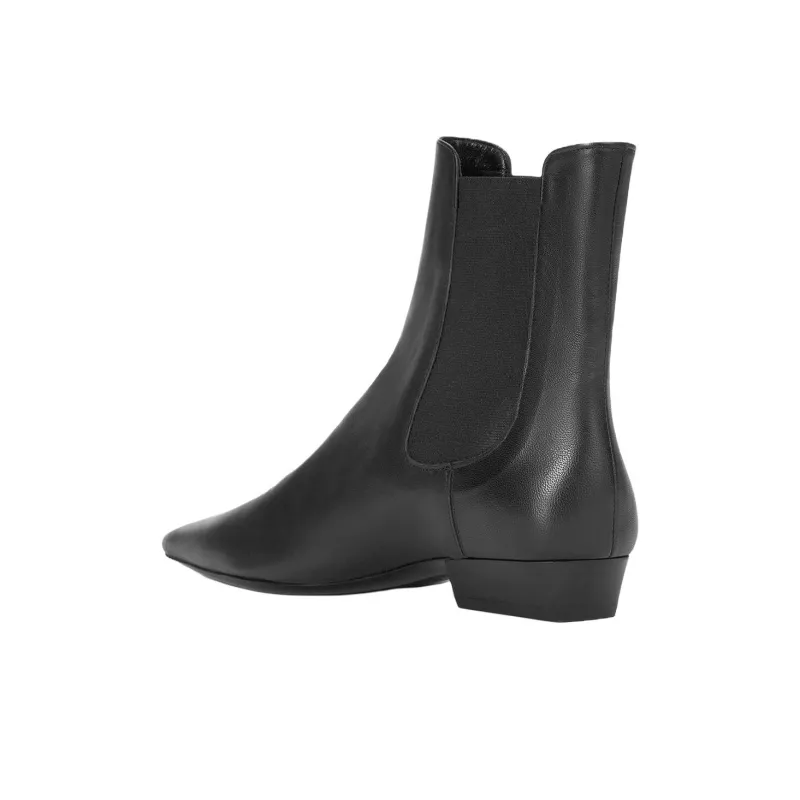 Staud Wally Short Chelsea Boots Women's Black-3