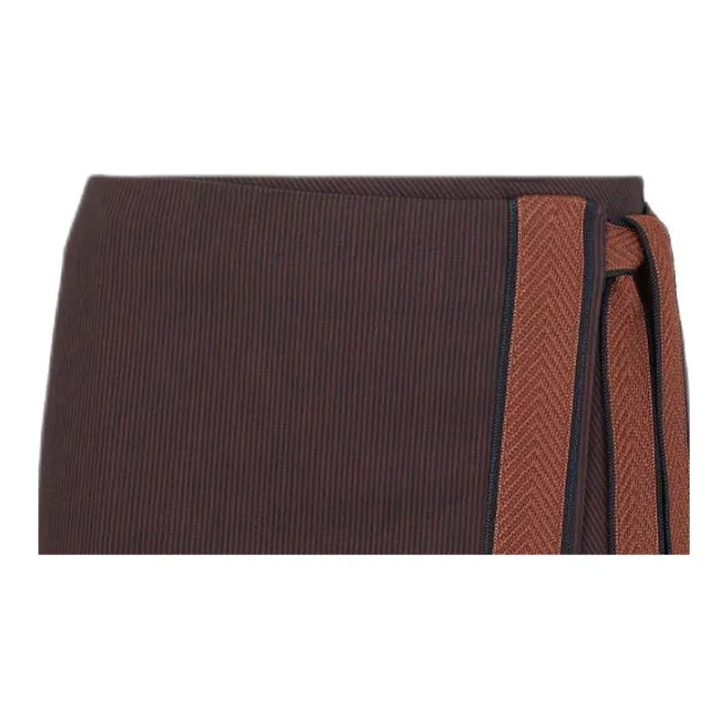 FENDI SS24 Casual Long Skirts Women's Brown-2
