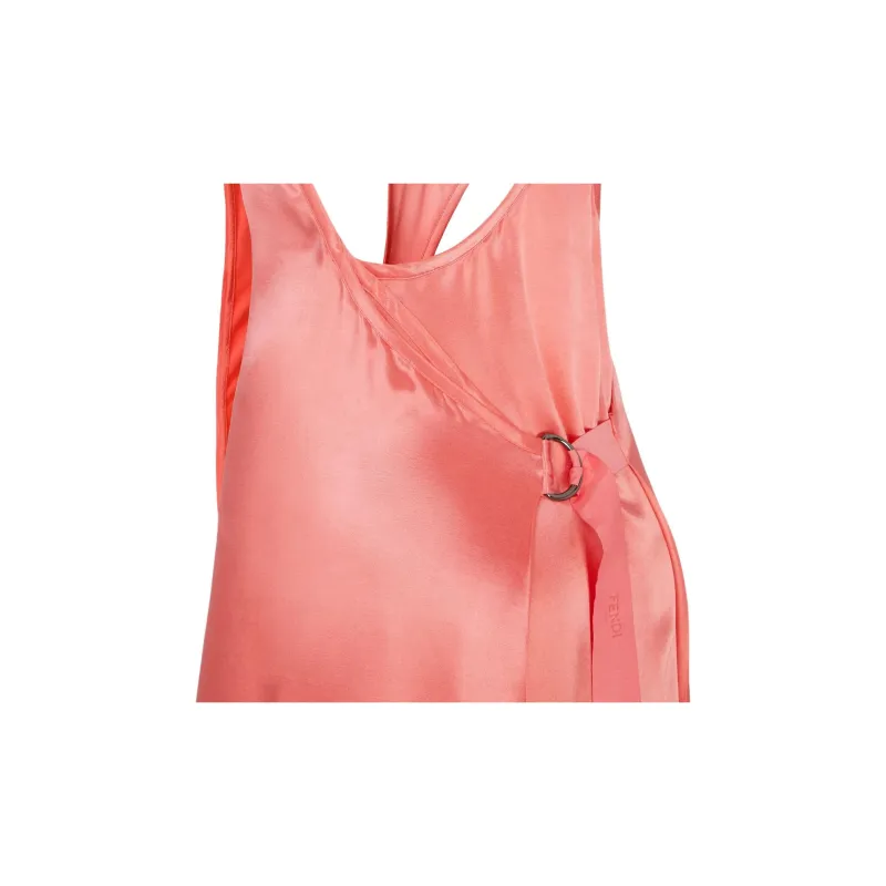 FENDI Halter Neck Sleeveless Dress-3